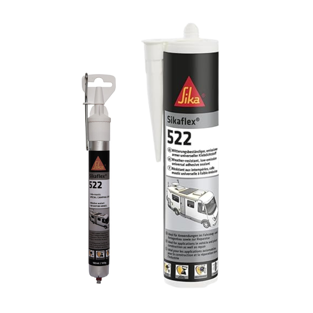 Sika Mastic STP Caravan et Camping-car SikaFlex 522 Blanc résistant aux UV et aux agents chimiques