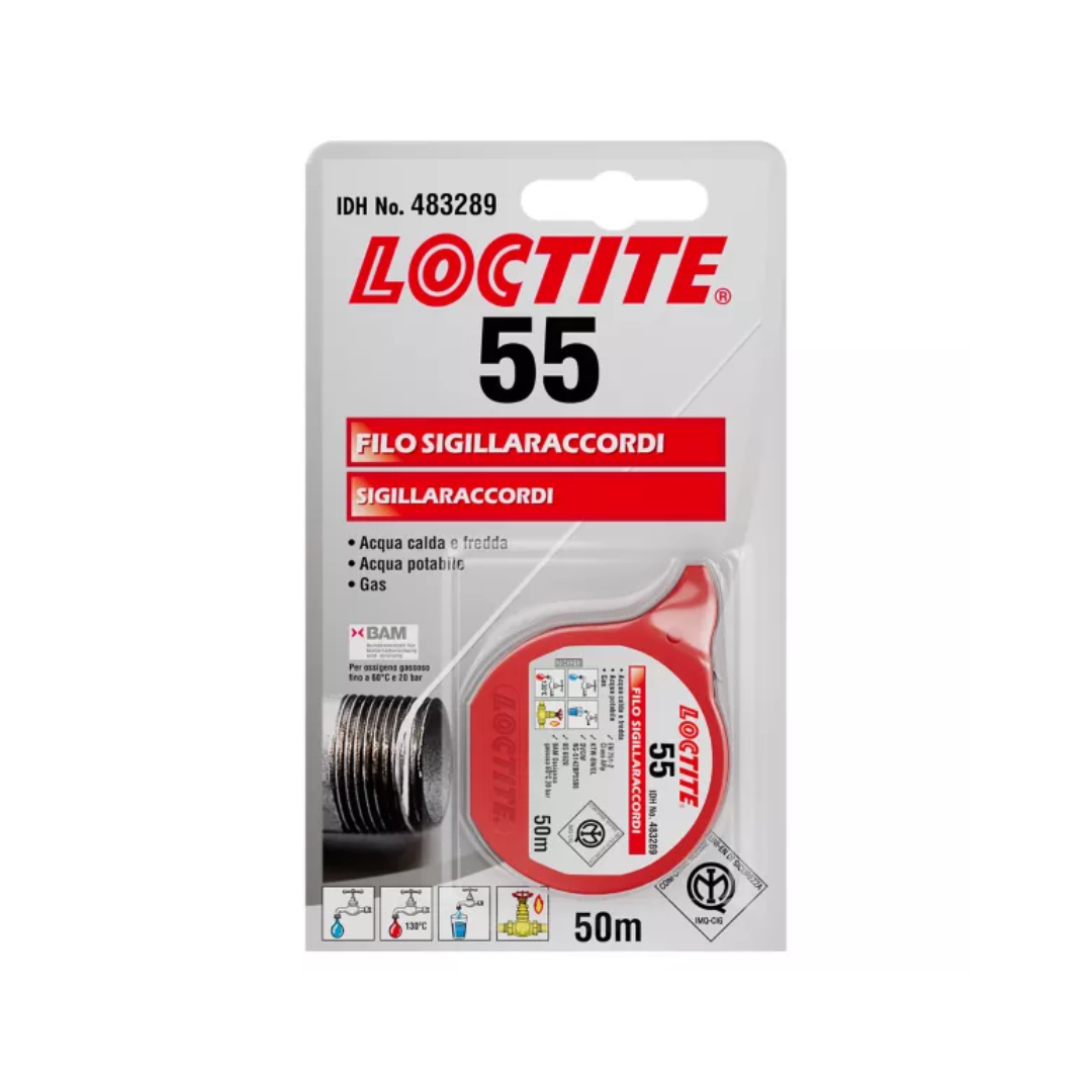 LOCTITE 55 Sigillante per filetti e giunzioni 50 m