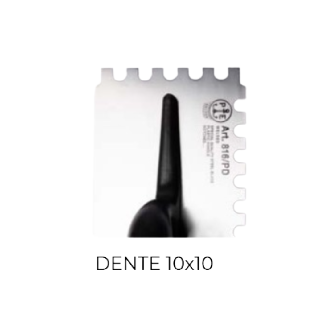 Frattone Acciaio Dentato Dentatura Lato Destro 280x120 mm