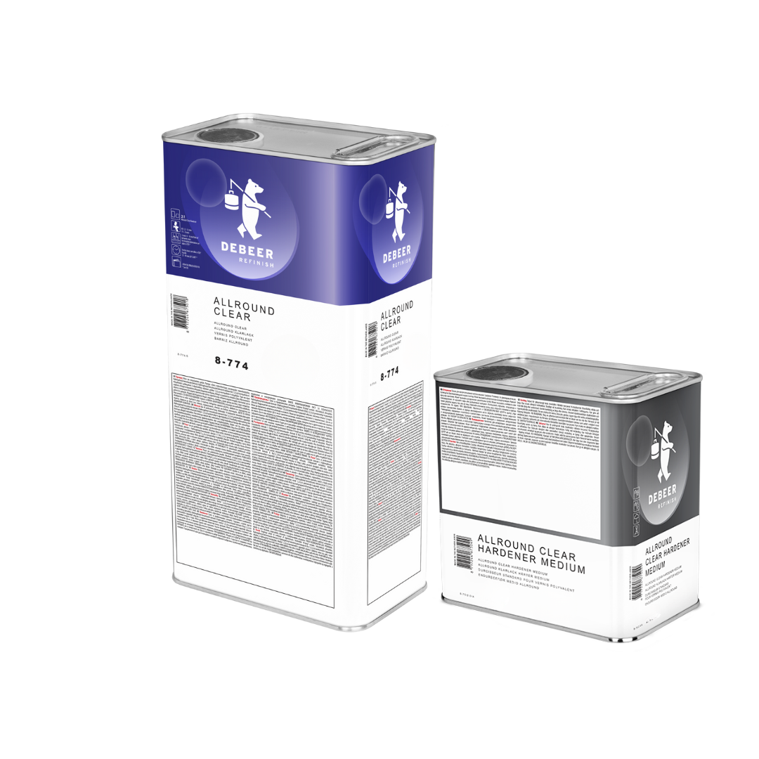 DEBEER Transparente Al Aire 8-774 Allround Clear 1 LT + Catalizador