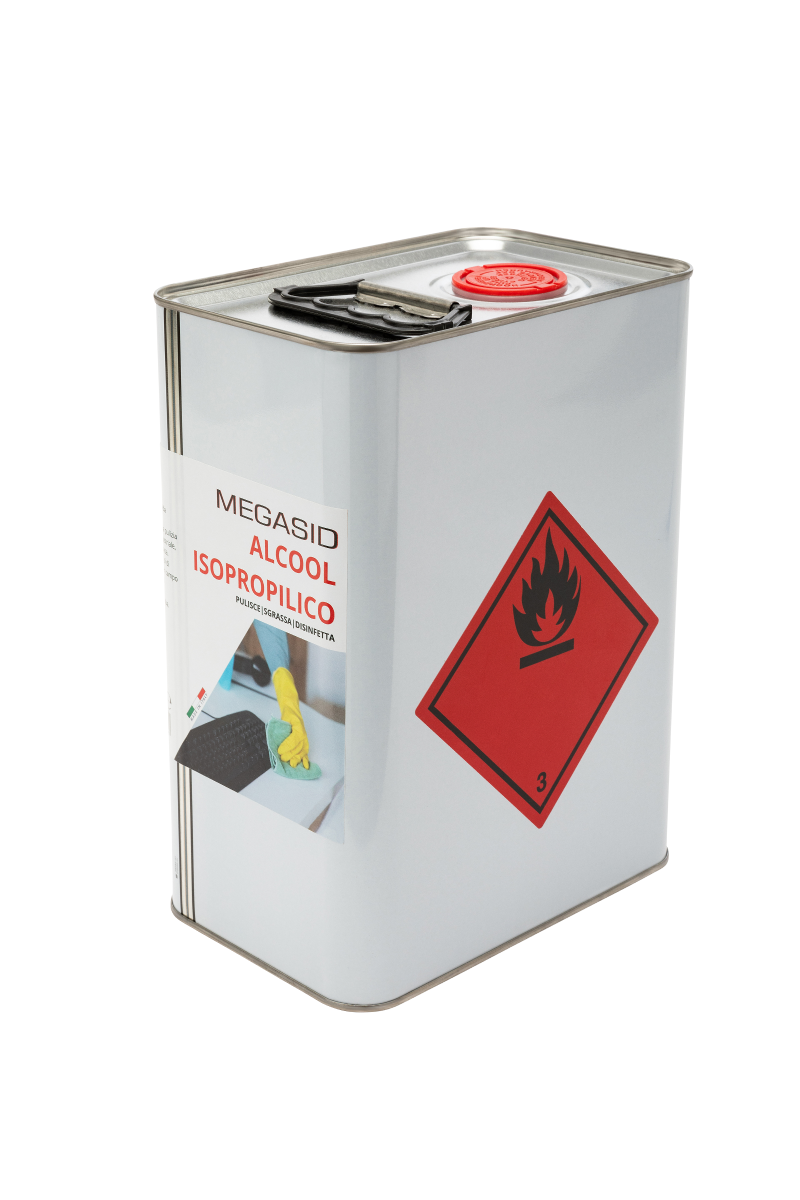 Megasid Alcool Isopropilico Lt 5 Pulitore Sgrassante e Detergente Puro al 97%