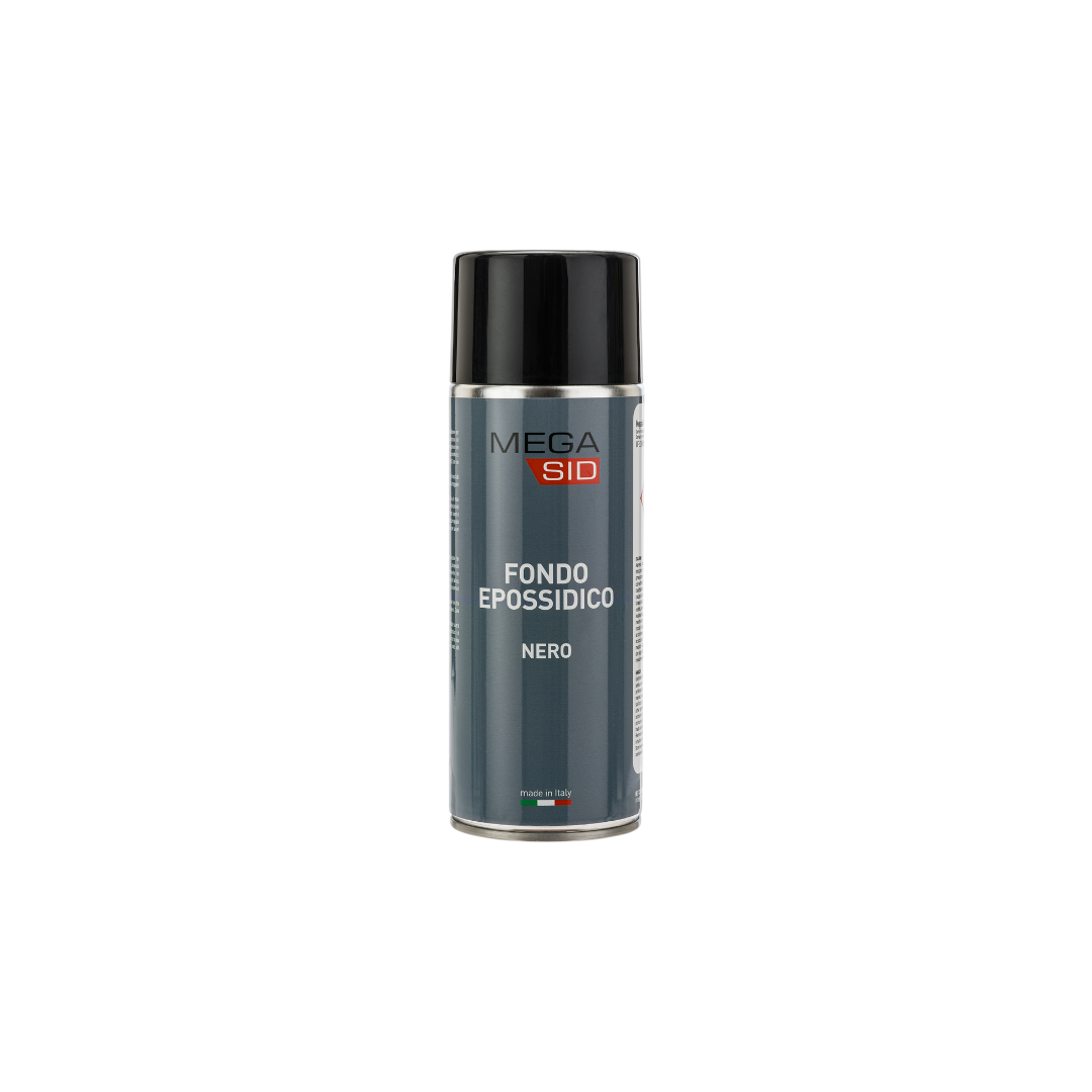 MEGASID Bomboletta Spray Primer Fondo Epossidico Bianco, Nero e Grigio 400ml