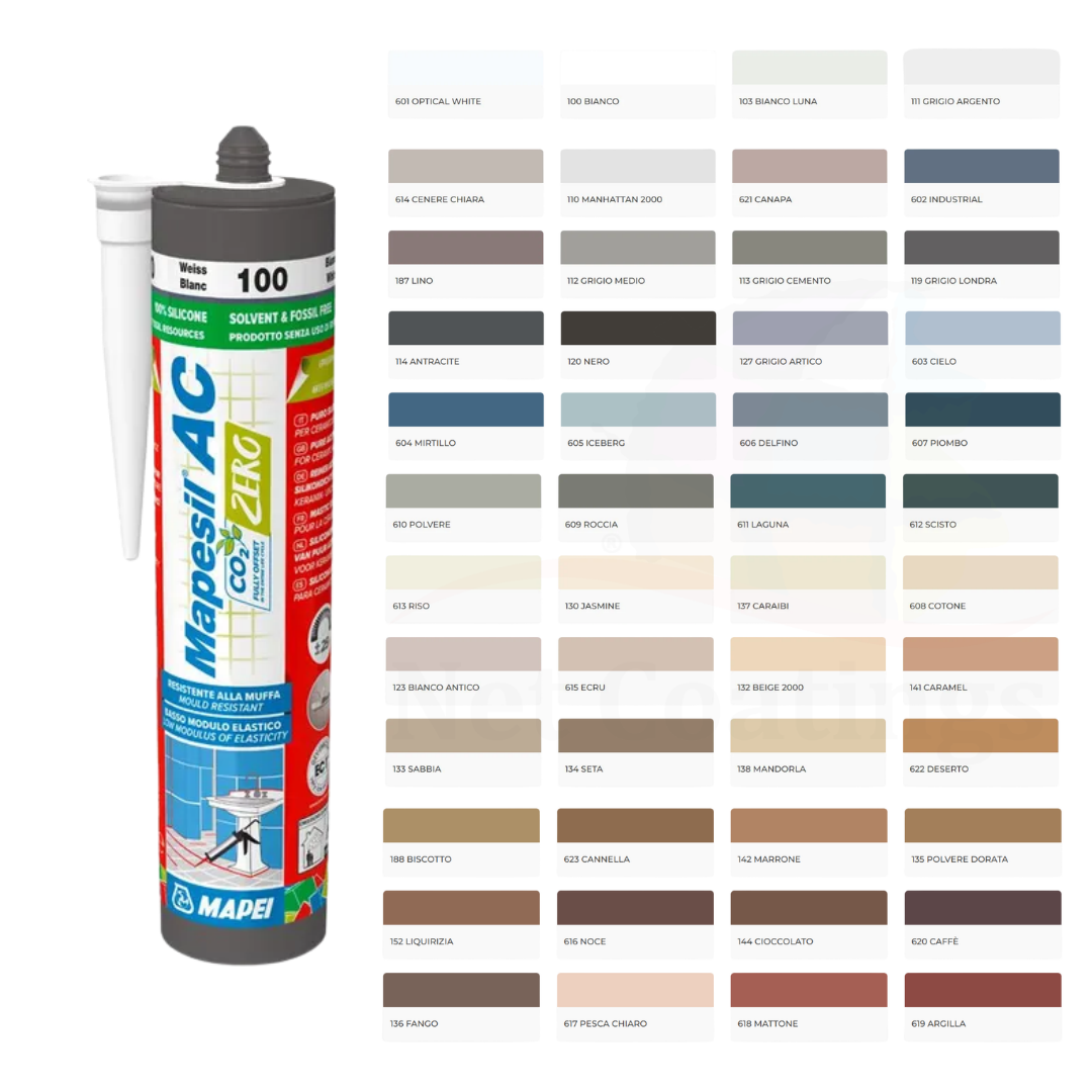 MAPEI Mapesil AC Silicone Acétique Pur 310ml