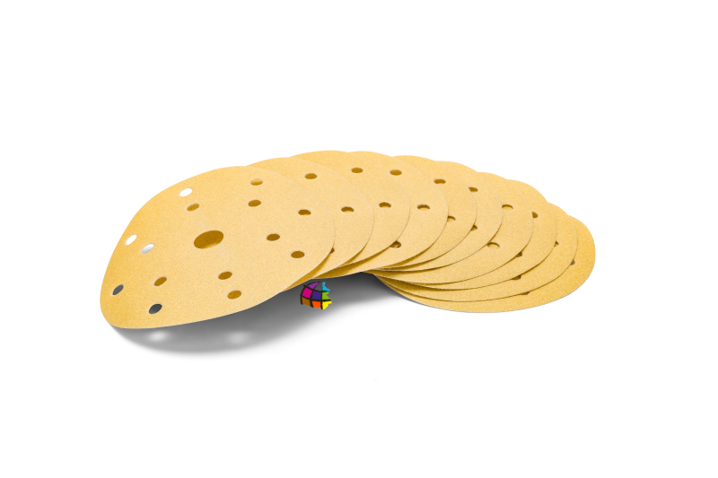 Discos Abrasivos Profesionales 150mm 15 agujeros Disco abrasivo ORO 10 PZ