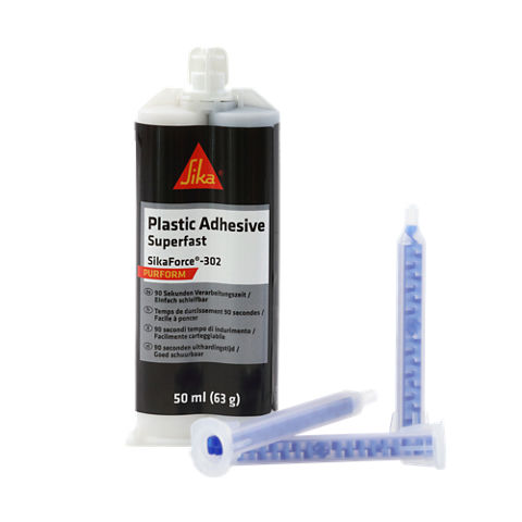 SikaForce 302 Adhesivo Bicomponente Para Reparación de Plásticos Súper Rápido 90 segundos