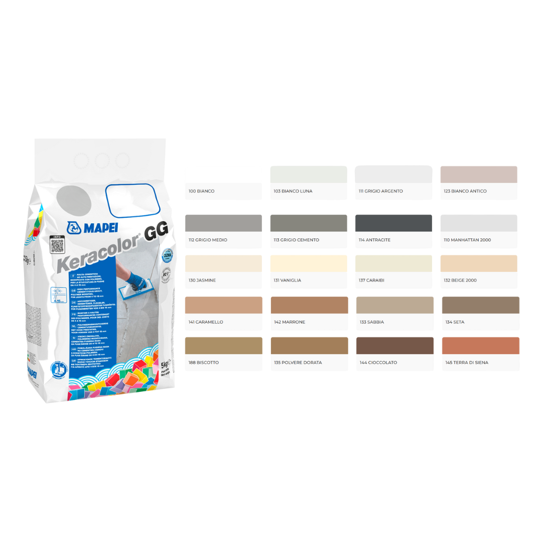 Mapei KERACOLOR GG Stucco per fughe 4-15 mm 20 colori 5KG