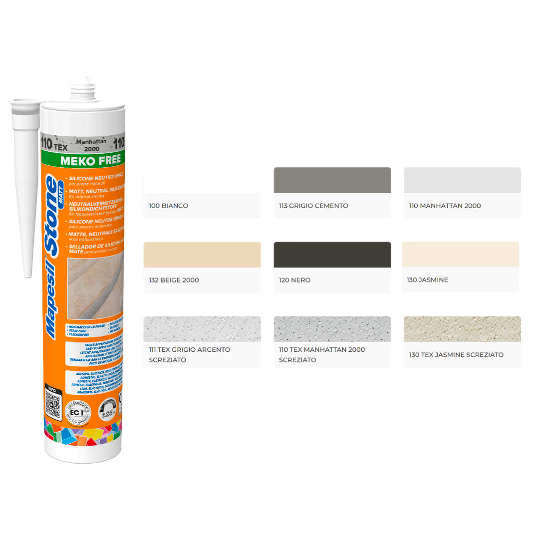 Mapei Mapesil Stone Matt Sigillante Siliconico Neutro Opaco per Pietra e Marmo 300 ml