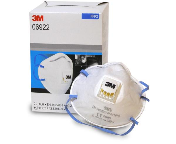 3M 8822 Mascherina Con Valvola Respiratore FFP2  10 Pezzi