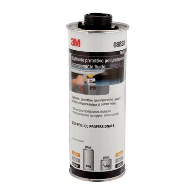 3M Antirombo Black Zweikomponenten-Polyurethan-Schutzdichtstoff 1 kg 08828