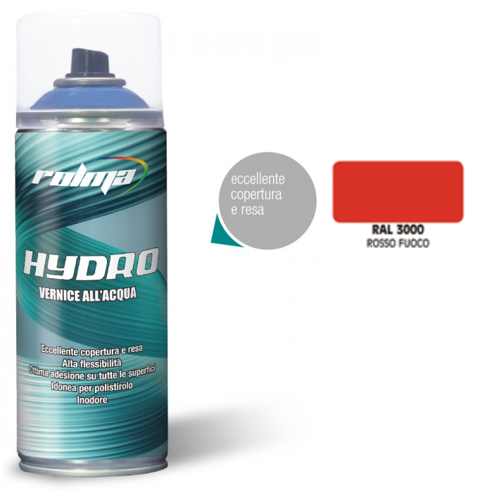 Rolma Vernice Smalto Spray Idro Bomboletta RAL Base Acqua Hydro 400ml