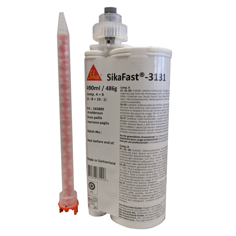 SikaFast 3131 (A+B) Adesivo Bicomponente a Rapido Indurimento 490ml *ATTUALMENTE FUORI PRODUZIONE*