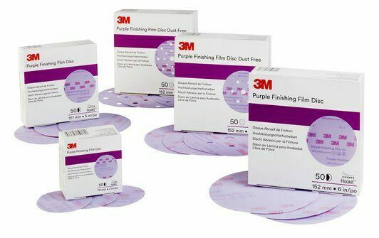 3M Discs Purple 260L Finishing-Schleifscheiben 150 mm 15 Hookit-Löcher