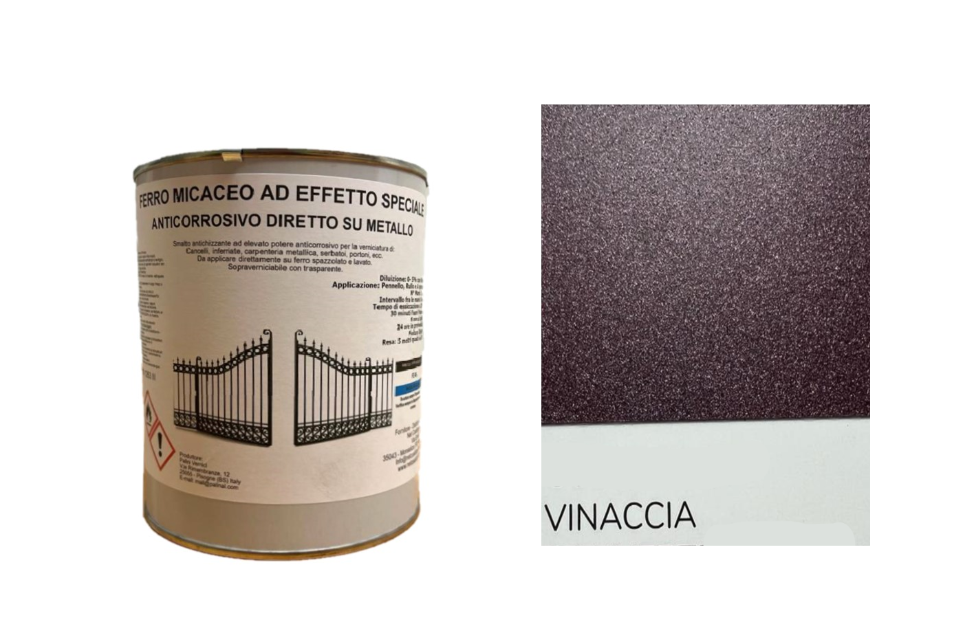 Smalto FerroMicaceo ad Effetto speciale Anticorrosivo Diretto su metallo Ferro Micaceo 1 KG
