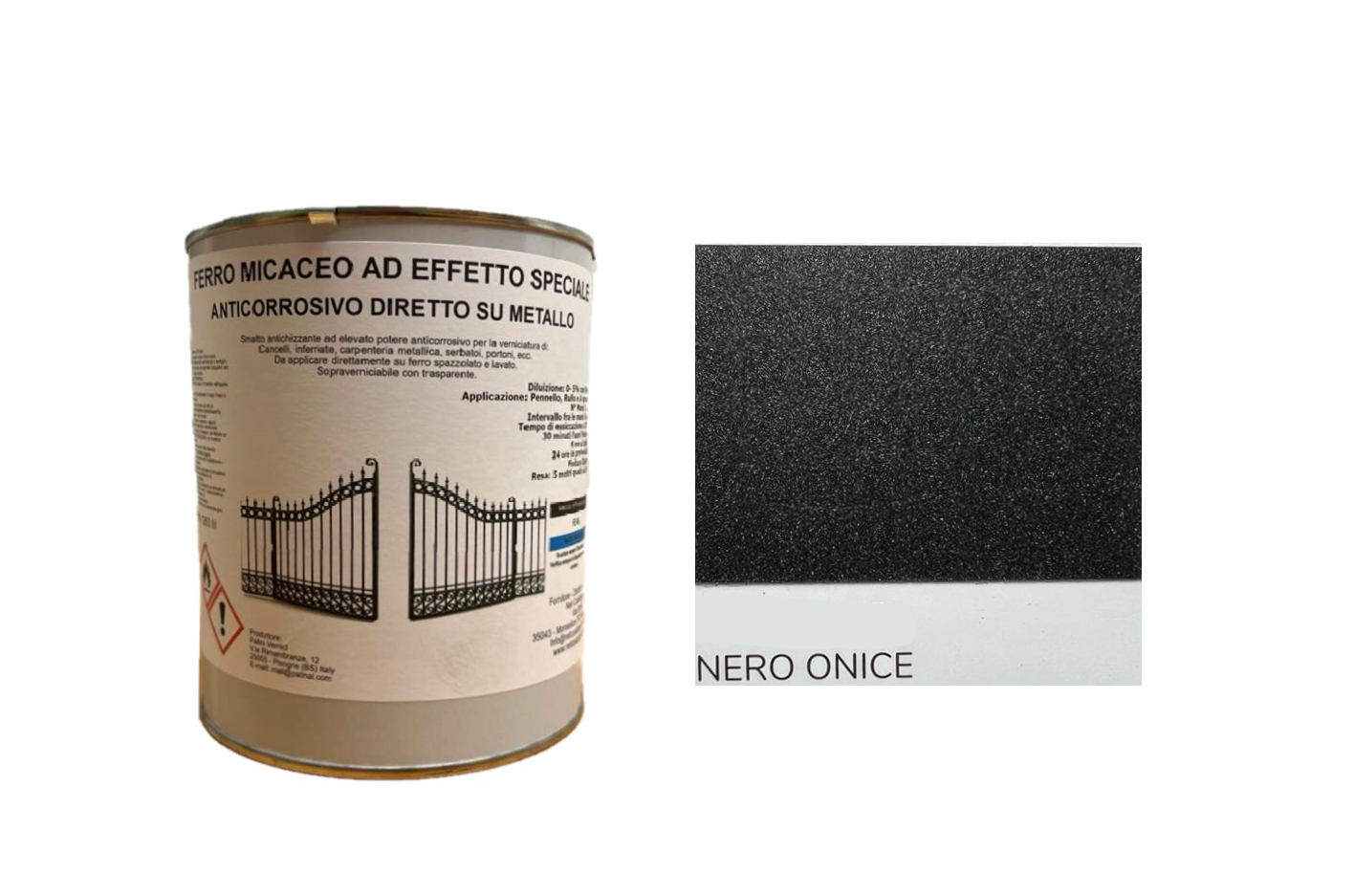 Smalto FerroMicaceo ad Effetto speciale Anticorrosivo Diretto su metallo Ferro Micaceo 1 KG