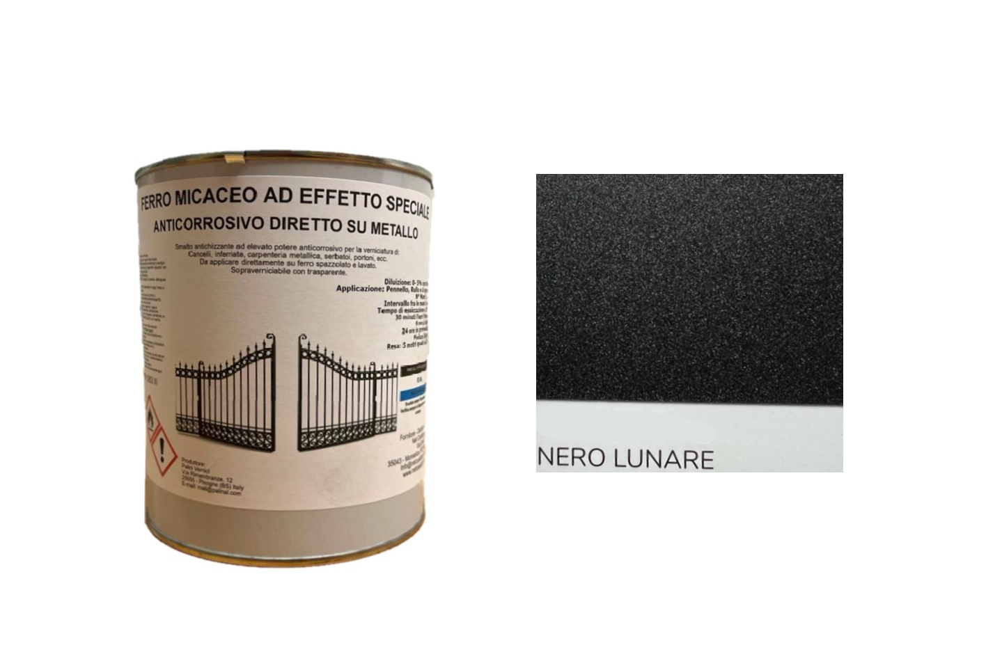Smalto FerroMicaceo ad Effetto speciale Anticorrosivo Diretto su metallo Ferro Micaceo 1 KG