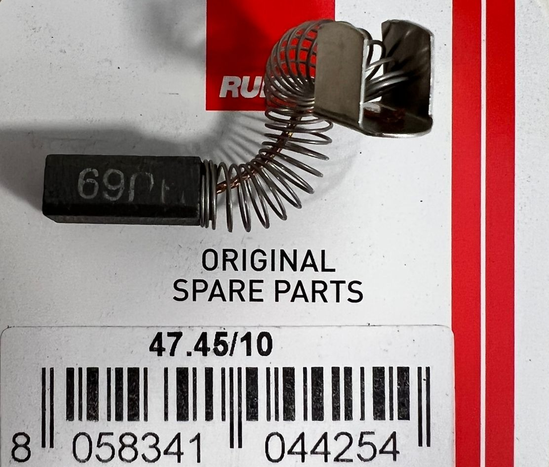 RUPES Brosses à charbon RP84-SS70-SSPF 47.45 avec ressort 2 pièces