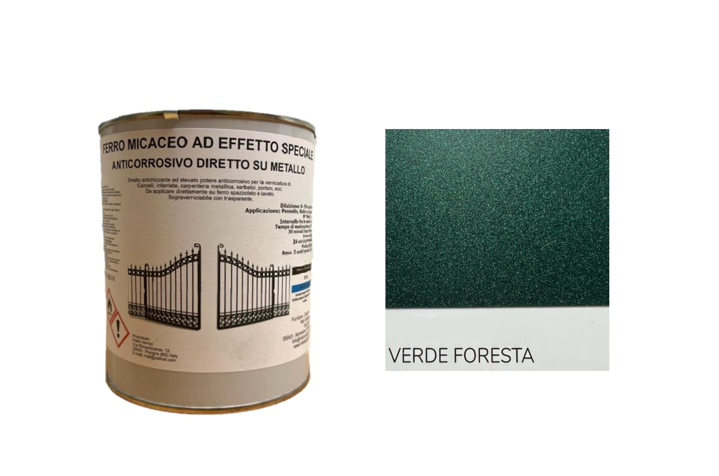 Smalto FerroMicaceo ad Effetto speciale Anticorrosivo Diretto su metallo Ferro Micaceo 1 KG