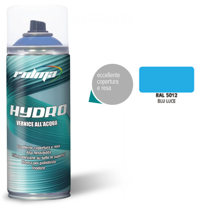 Rolma Vernice Smalto Spray Idro Bomboletta RAL Base Acqua Hydro 400ml