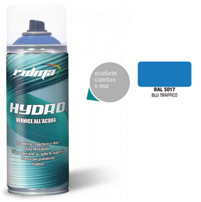 Rolma Vernice Smalto Spray Idro Bomboletta RAL Base Acqua Hydro 400ml