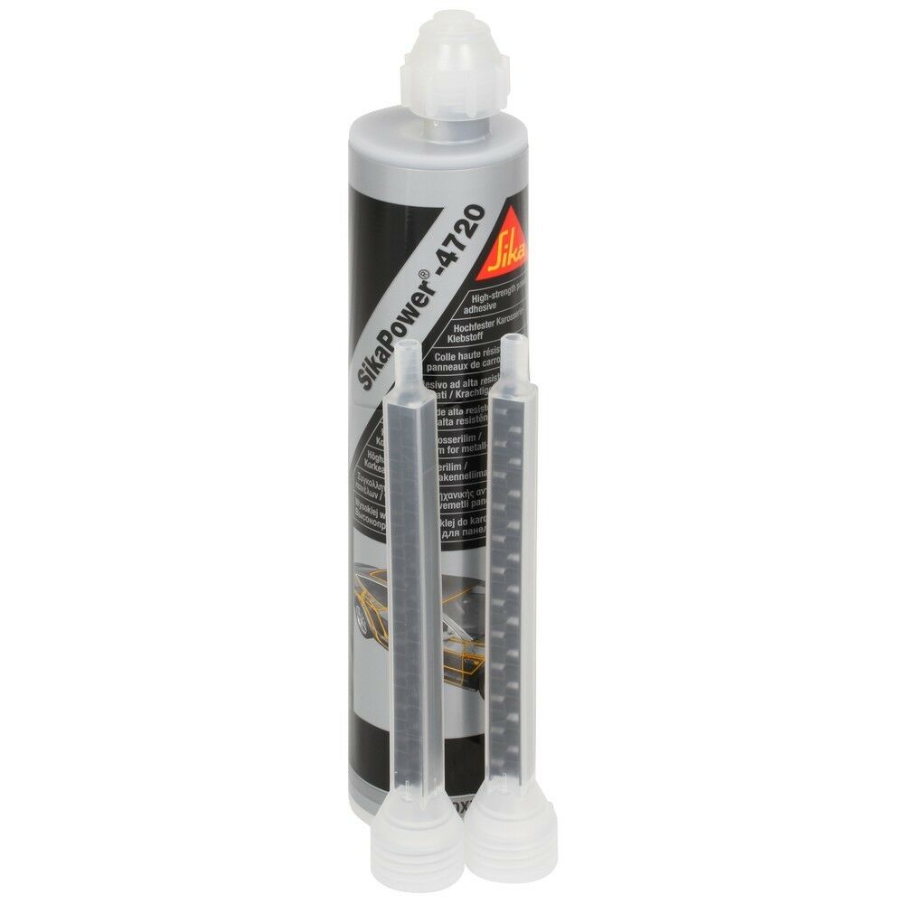 SikaPower 4720 Zweikomponenten-Hochfestklebstoff, 195ml, Mischer