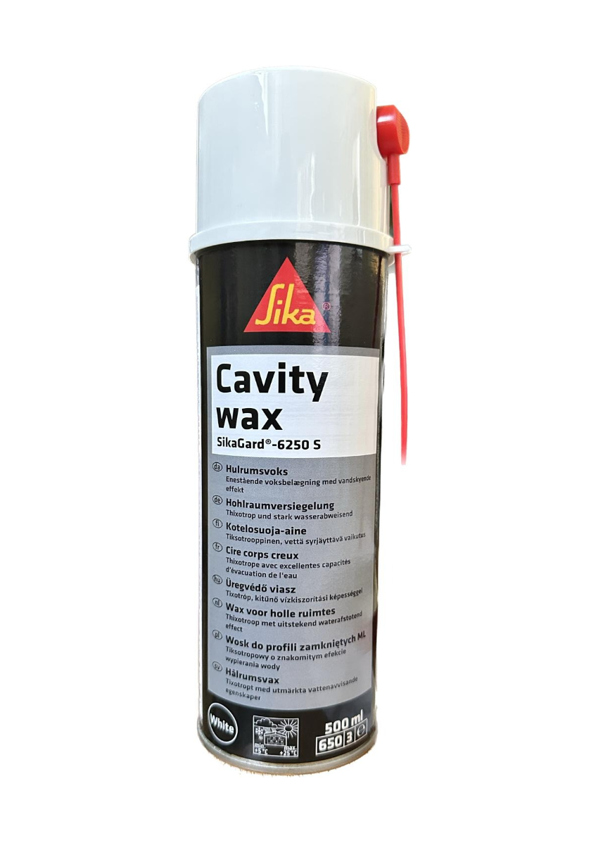 SikaGard 6250 S Wachs für Kisten, Sprühdose 500 ml, Hohlraumwachs weiß, 500 ml