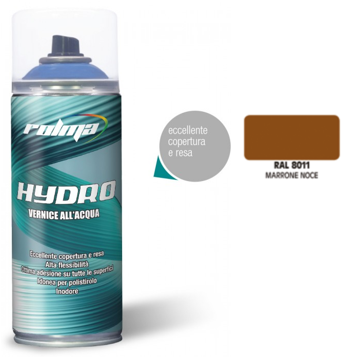Rolma Vernice Smalto Spray Idro Bomboletta RAL Base Acqua Hydro 400ml