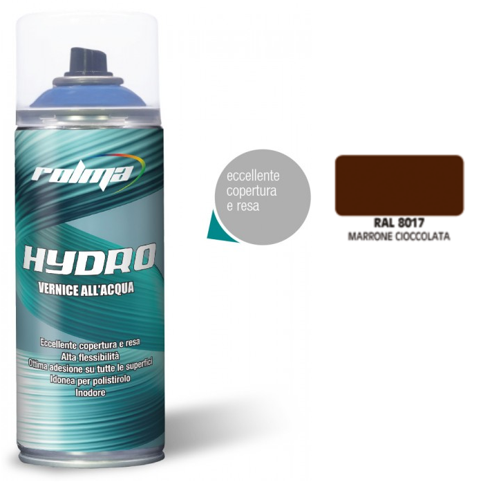 Rolma Vernice Smalto Spray Idro Bomboletta RAL Base Acqua Hydro 400ml