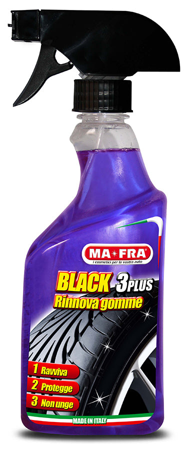 MAFRA FAST & BLACK NERO GOMME LUCIDANTE GOMME AUTO SPRAY 500 - Foto 4