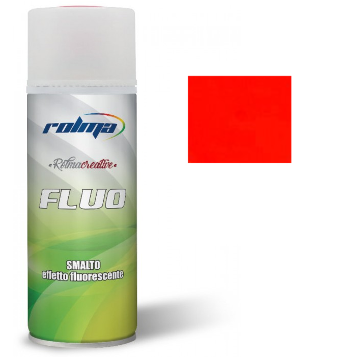 Rolma Fluo Bomboletta Smalto Spray Vernice Fluorescente 400ml