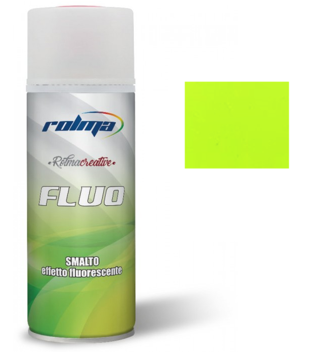 Rolma Fluo Bomboletta Smalto Spray Vernice Fluorescente 400ml