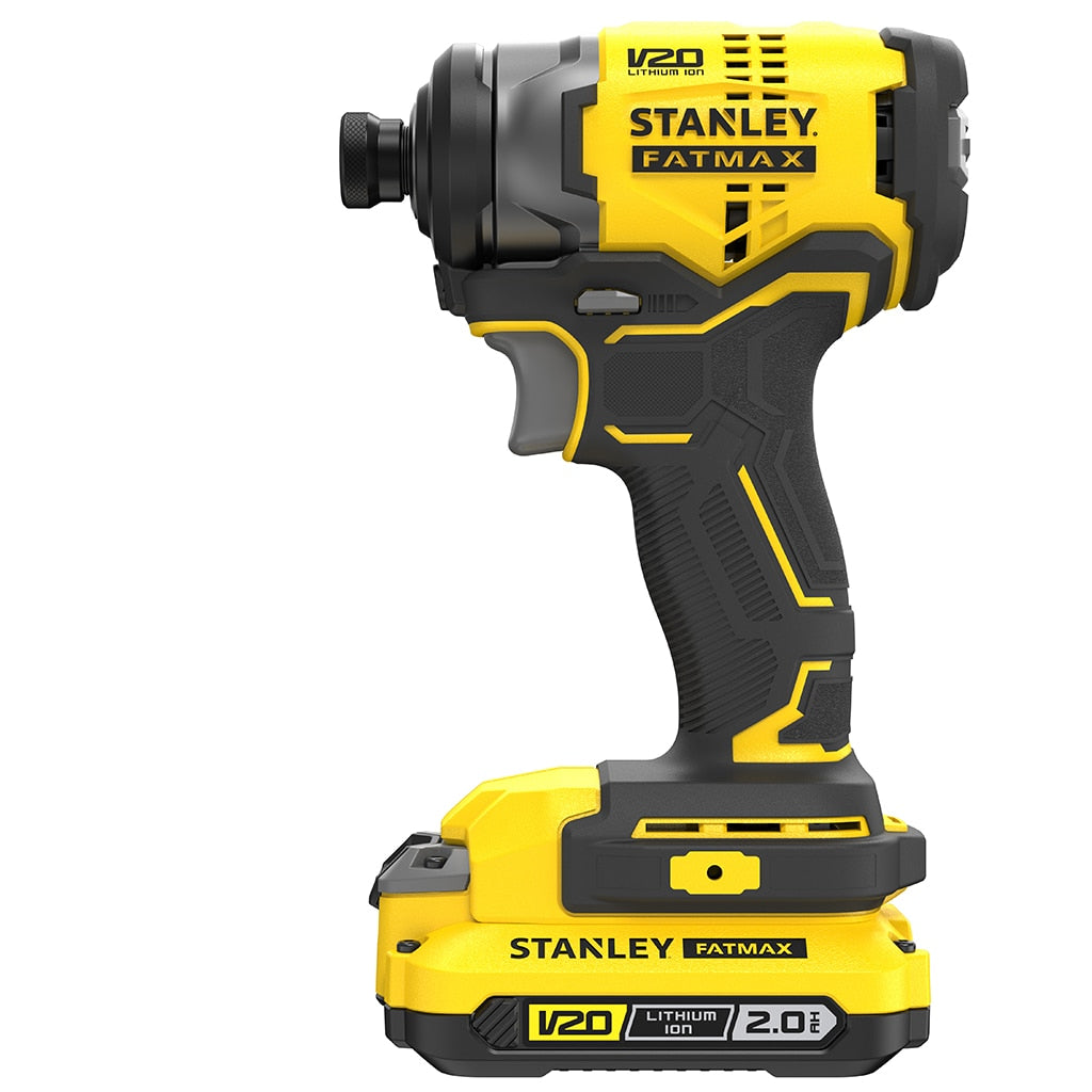 Llave de impacto sin escobillas V20 Stanley Fatmax 18V 2 AH con estuche