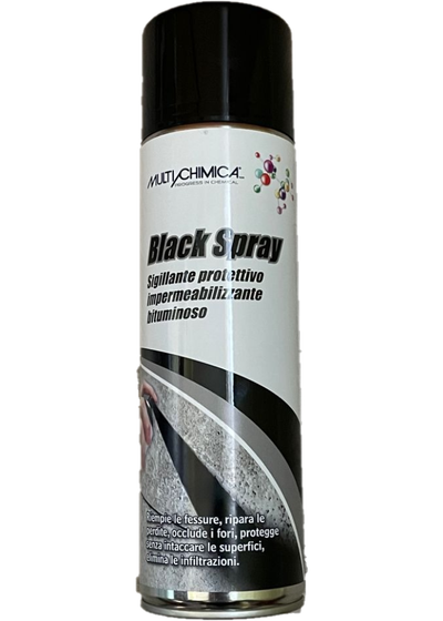 Catramina Spray Sigillante impermeabilizzante Protettivo Spray Bituminoso Black Spray Multichimica