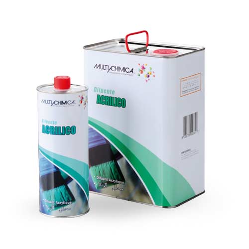 Diluyente acrílico multiquímico Para pinturas y esmaltes 1 - 5 LT