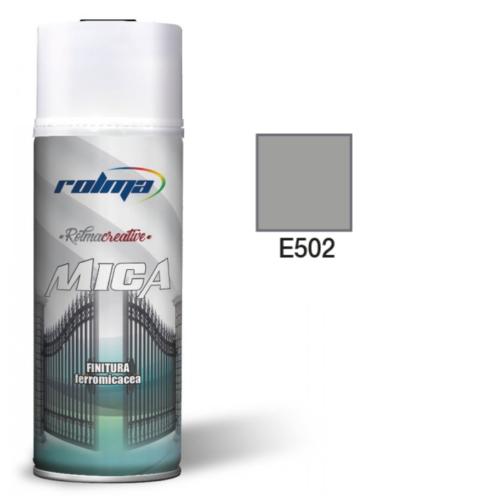 Rolma Bomboletta Vernice Spray Ferromicaceo Smalto Ferro Micaceo Spray Adesione diretta 400ml