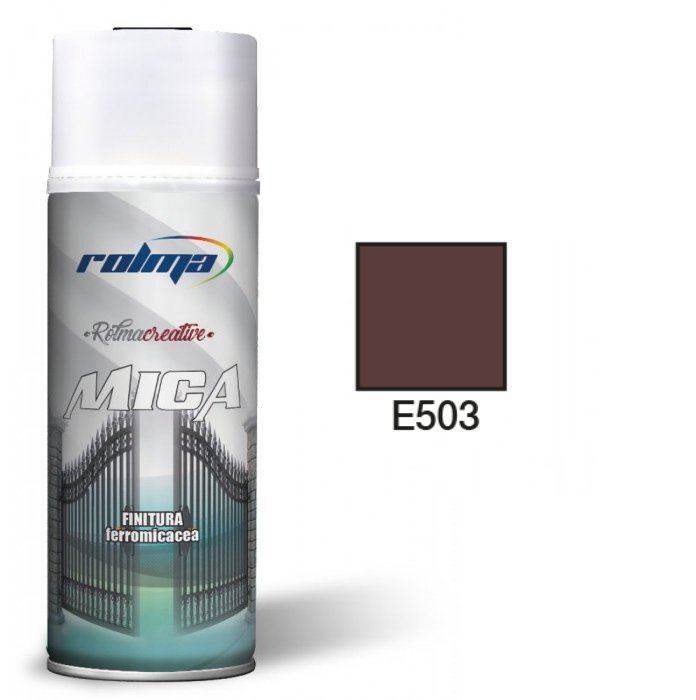 Rolma Bomboletta Vernice Spray Ferromicaceo Smalto Ferro Micaceo Spray Adesione diretta 400ml