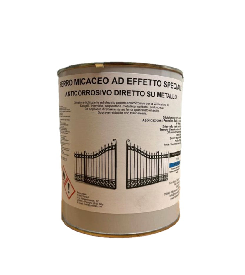 Smalto FerroMicaceo ad Effetto speciale Anticorrosivo Diretto su metallo Ferro Micaceo 1 KG
