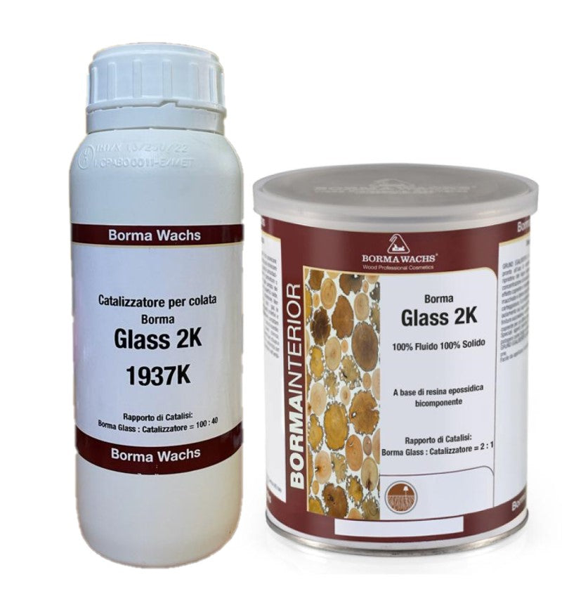 1 kg Glass Effect Epoxy Resin Borma Glass 2k + 400Gr Catalyst For epoxy resin