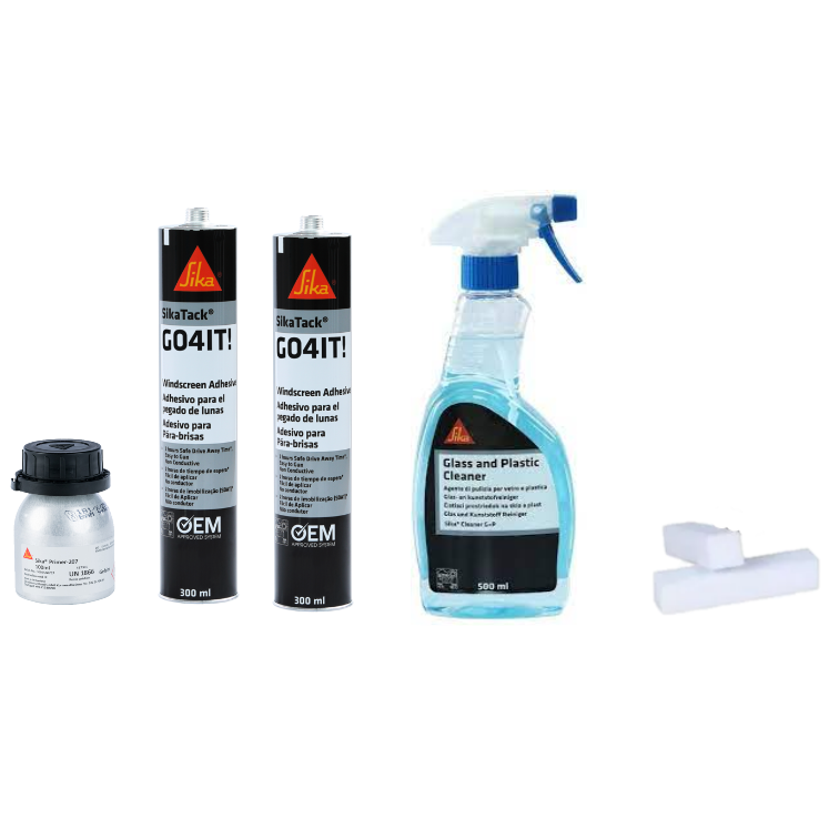 Sika Flex SOLO Kit sostituzione vetro parabrezza 5 PZ EX GO4IT!