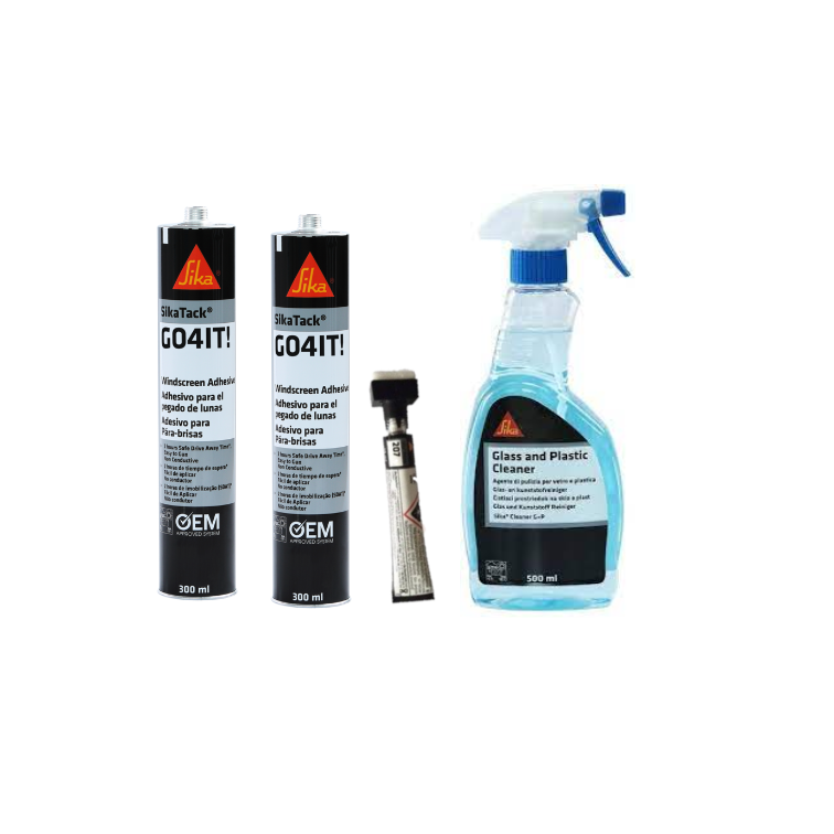 Sika Flex SOLO Kit sostituzione vetro parabrezza 5 PZ EX GO4IT!