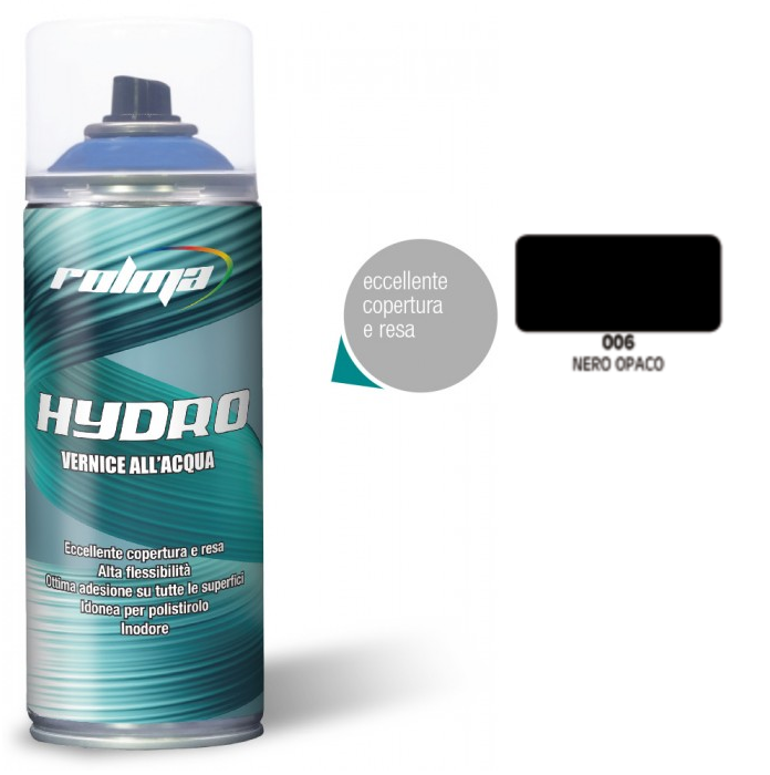 Rolma Vernice Smalto Spray Idro Bomboletta RAL Base Acqua Hydro 400ml