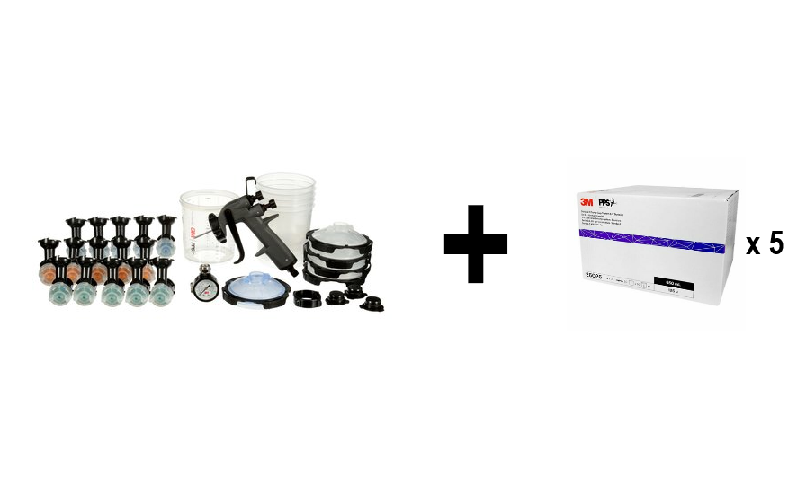 OFFER 3M 26778 High Performance Spray Gun + 5 FREE KIT 26026 PPS 2.0