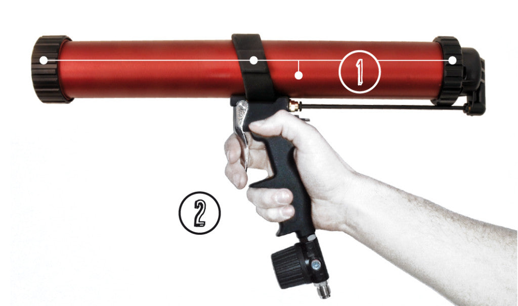 Pneumatische Pistole für 600ml Silikon Pneumatischer Beutelanwender