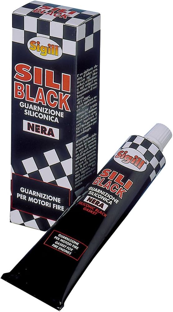 SIGILL Siliblack Guarnizione Siliconica Nera Alte Temperature 60ml