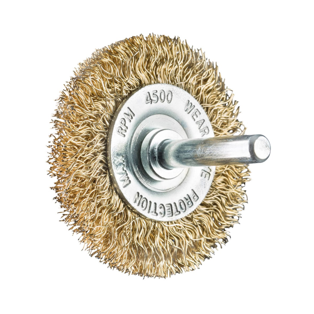 Wavy Round Brush with Shank for Drill 0886