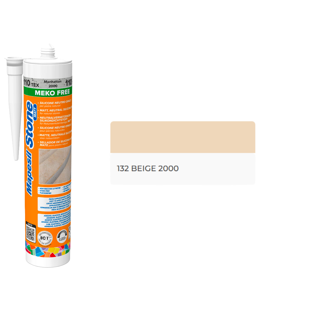 Mapei Mapesil Stone Matt Neutraler matter Silikondichtstoff für Stein und Marmor 300 ml