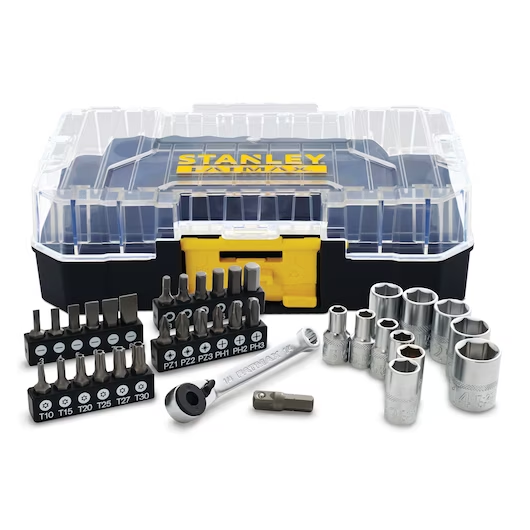 Stanley FATMAX Set Bussole e punte 37 Pezzi 1/4mm