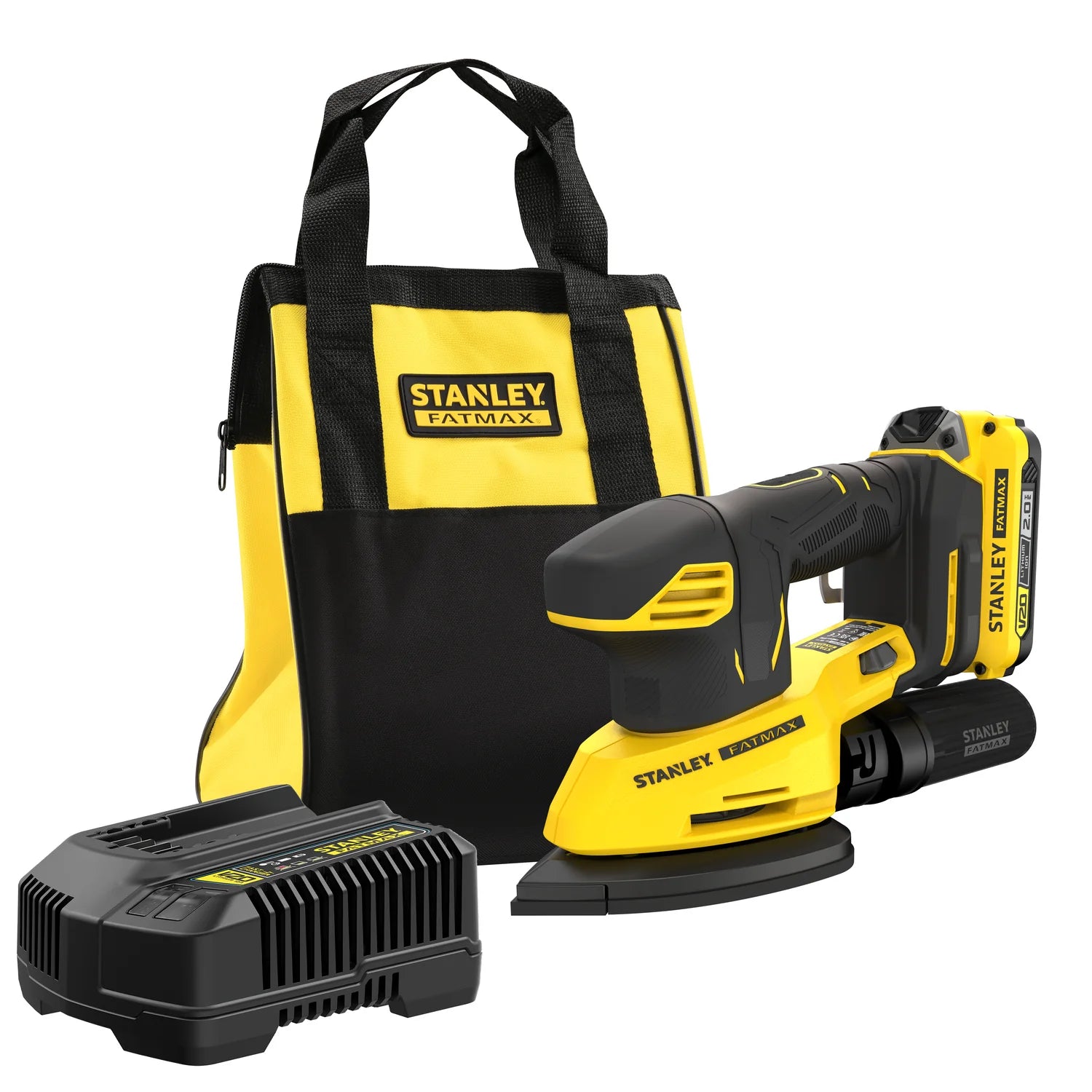 Stanley SFMCW221D1S – Levigatrice a Batteria Delta 18V Kit