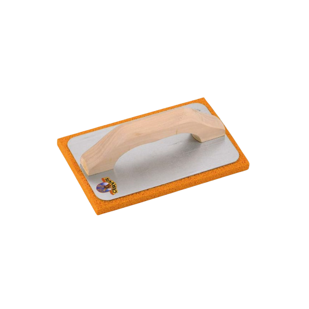 Frattone Gomma Spugna Professionale Mousse Espansa Manico in Legno Supporto Alluminio