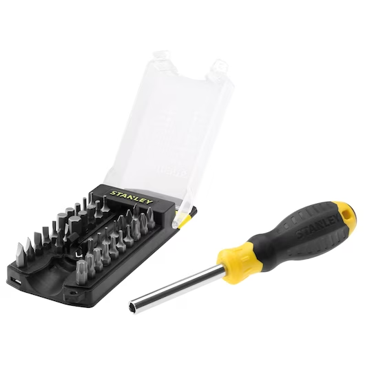 Stanley Screwdriver Tool Holder Steel Screwdriver with 33 inserts