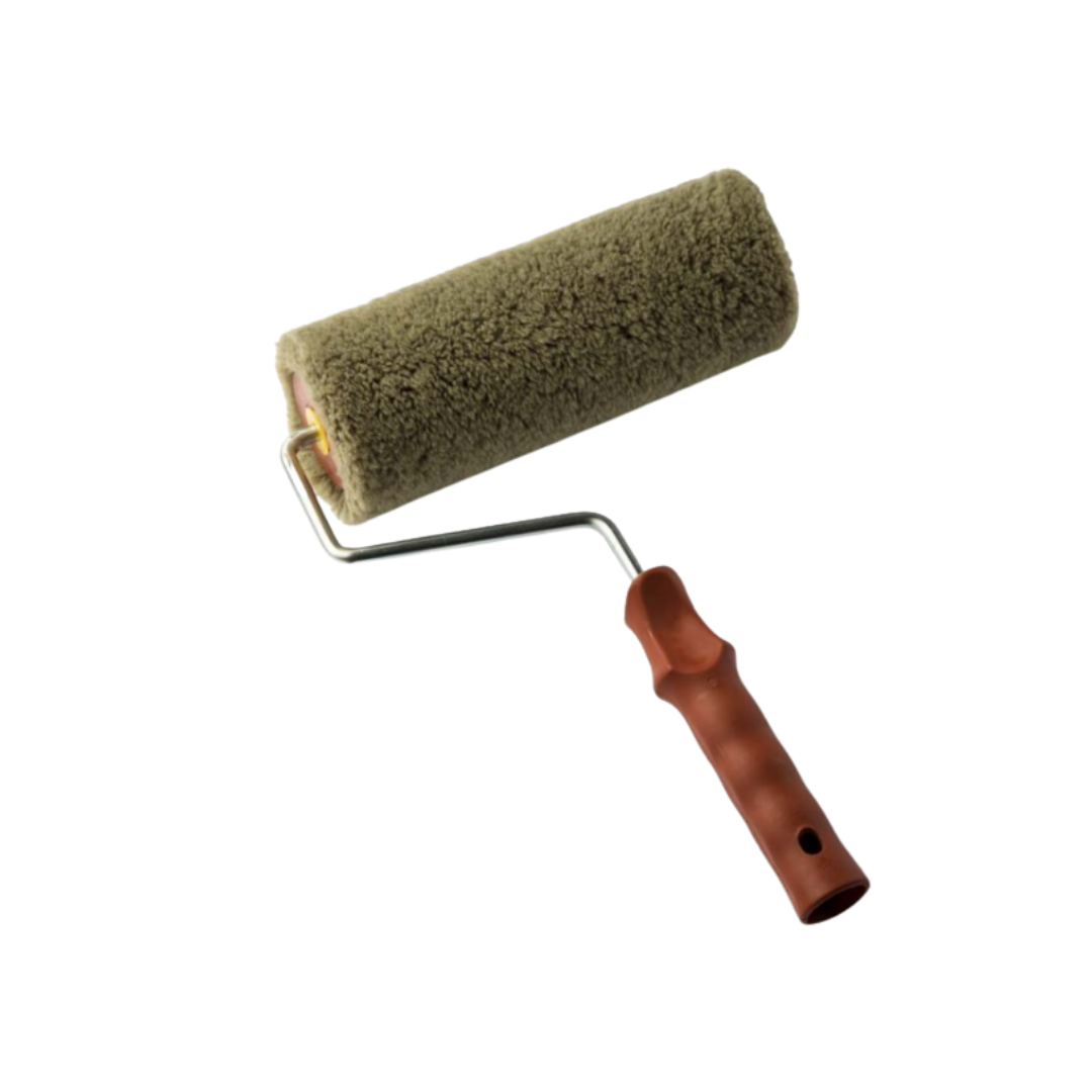 Rullo Nylon Verde Pelo Lungo per Superfici Ruvide 23cm con manico